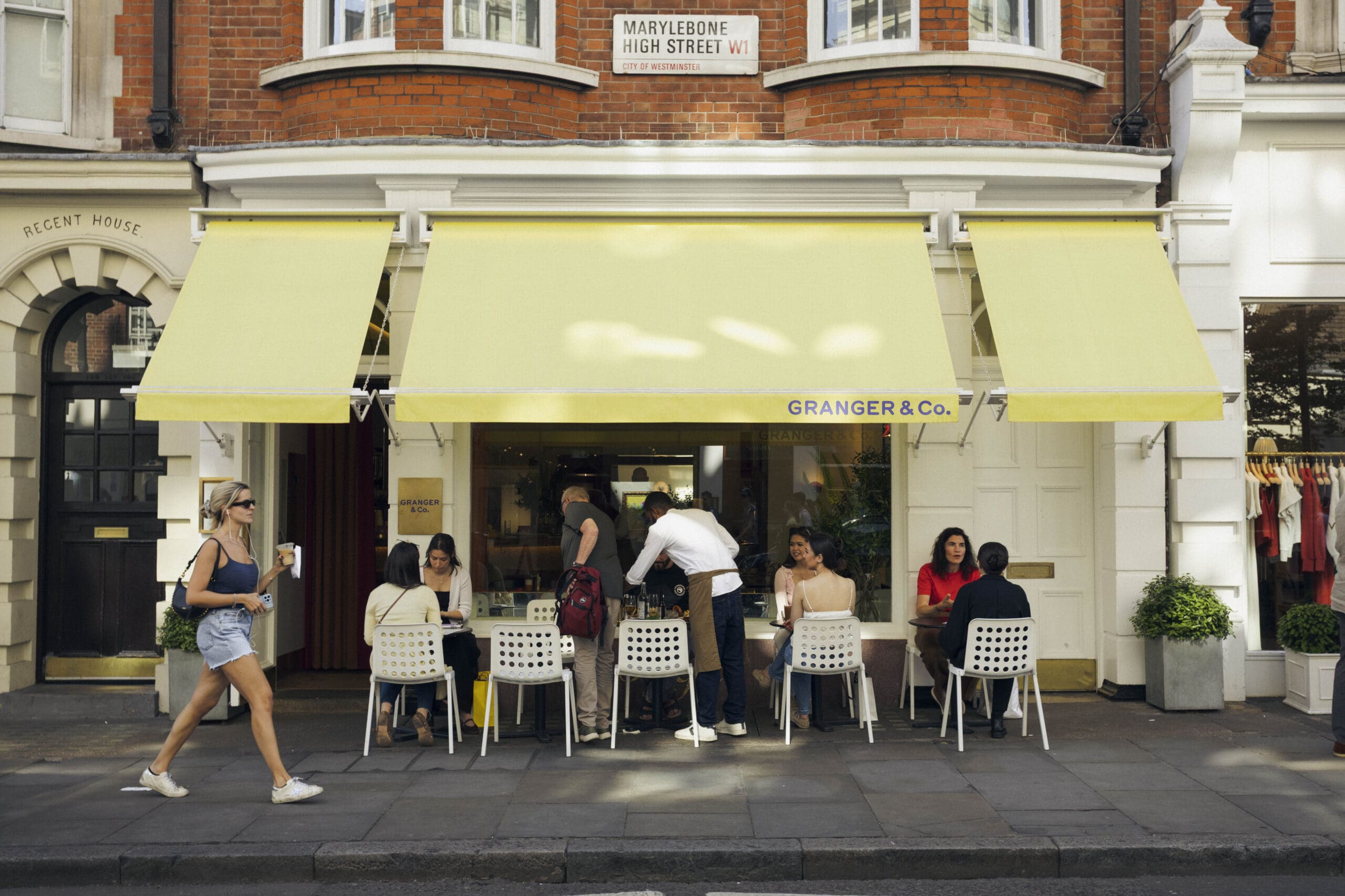 Elegant Marylebone street in London